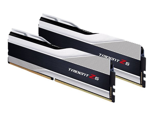 G.Skill Trident Z5 - DDR5 - sett - 32 GB: 2 x 16 GB - DIMM 288-pin - 6400 MHz / PC5-51200 - CL32 - 1.4 V - ikke-bufret - ikke-ECC - metallic sølv