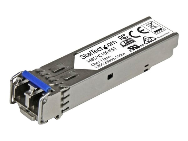 Startech 10 pack HPE J4858C Compatible SFP Module, 1000BASE-SX, 1GbE Multi Mode (MMF) Fiber Optic Transceiver, 1 Gigabit Ethernet SFP, LC Connector...