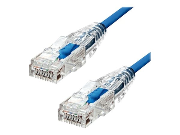 ProXtend Ultra Slim - Liitäntäkaapeli - RJ-45 (han) til RJ-45 (han) - 5 m - 3,6 mm - UTP - CAT 6 - halogeenisuojattu, kestävä - sininen