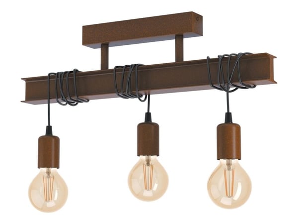 Eglo Townshend 4 - Taklampe - 3 innganger - E27 - antikkbrun