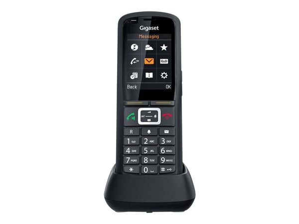 Gigaset R700H Pro - Trådløst ekstra håndsett - med Bluetooth-grensesnitt - DECT\GAP\CAT-iq - svart
