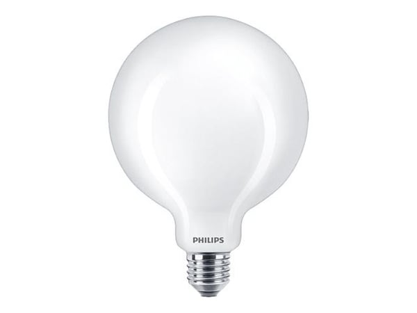 Philips - LED-lyspære - form: G120 - mattslipt finish - E27 - 10.5 W (ekvivalent 100 W) - klasse D - varmt hvitt lys - 2700 K