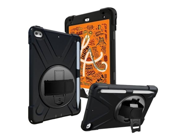 eSTUFF - Baksidedeksel for nettbrett - polykarbonat, silikon - svart - 8.3" - for Apple iPad mini (6. generasjon)