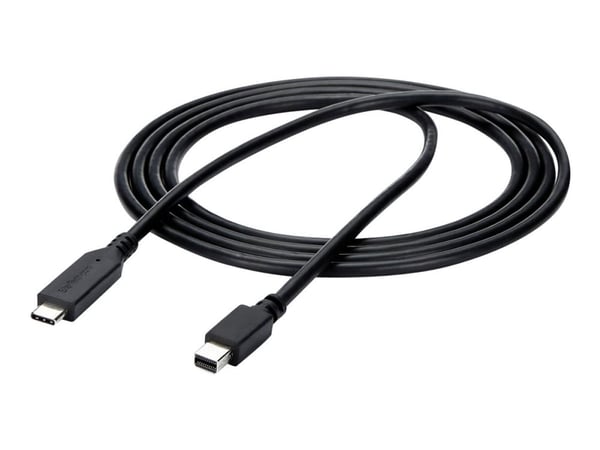 StarTech.com 6ft / 2m USB-C - Mini DisplayPort -kaapeli - 4K 60Hz - Musta - USB 3.1 Type C - mDP adapteri (CDP2MDPMM6B) - DisplayPort kabel - 24 pi...