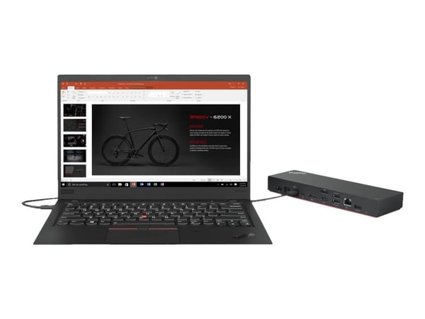 Lenovo ThinkPad Universal Thunderbolt 4 Smart Dock - Dokkingstasjon - Thunderbolt 4 - HDMI, 2 x DP, Thunderbolt - 1GbE - 135 watt - Campus - Europa...