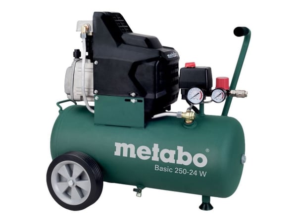 Metabo BASIC 250-24 W - Luftkompressor - 1500 W - oljesmurt - 200 l/min - 24 liter - 110 l/min