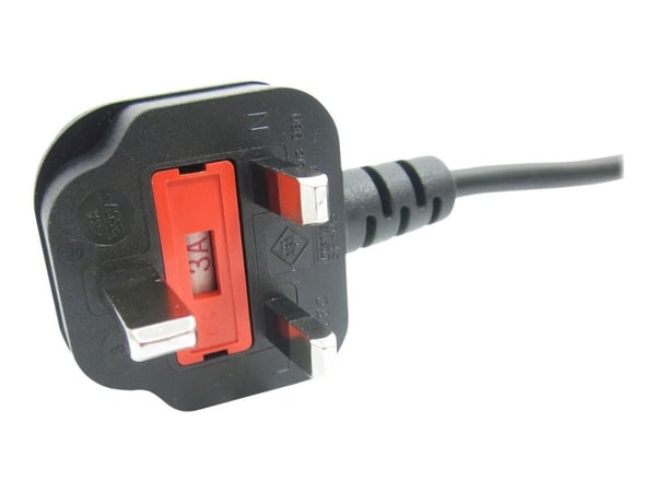 StarTech.com 3ft (1m) UK Laptop Power Cable, BS 1363 to C5 Clover Leaf, 2.5A 250V, 18AWG, Notebook/Laptop Replacement Cord, Printer Cable, UK Lapto...