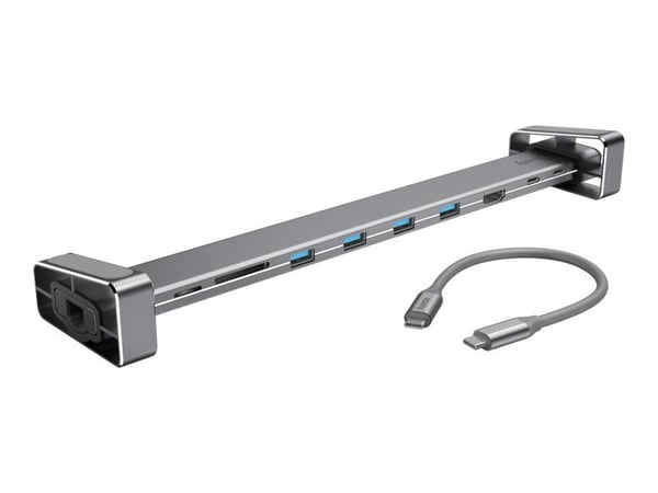 Hama 9-in-1 - telakointiasema - USB-C - HDMI - GigE