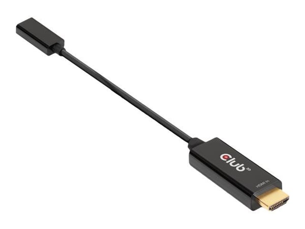 Club 3D - Adapterkabel - HDMI hann til USB-C hunn - 22 cm - aktiv, 4K 60Hz støtte