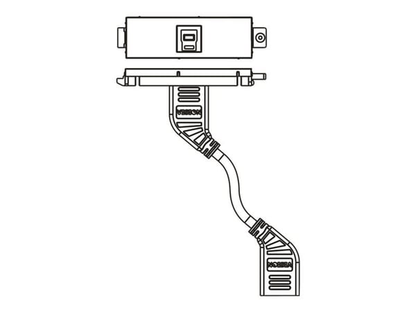 VISION TechConnect 3 USB-b module - Modulkontaktplatta med insnäppsfästen - USB typ B