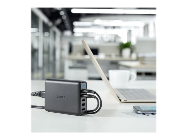 Anker PowerPort Speed 5, Sisätila, AC, Musta