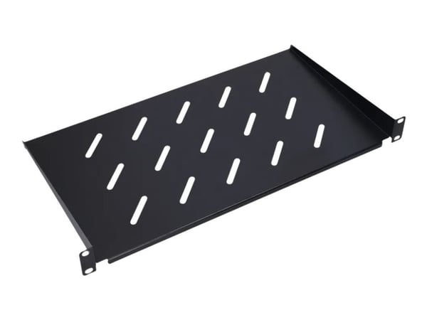 Extralink - Rack-hylle - 350 mm - svart - 1U - 19"