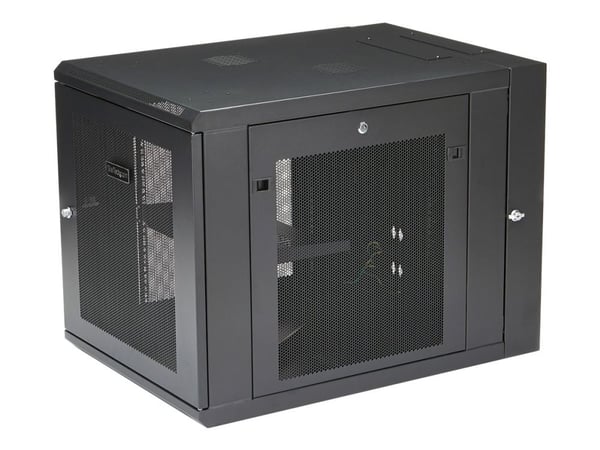 Startech 12U 19" Wall Mount Network Cabinet, 4 Post 24" Deep Hinged Server Room Data Cabinet- Locking Computer Equipment Enclosure with Shelf, Flex...