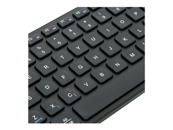 Targus - Tastatur - kompakt, multienhet, antimikrobiell - trådløs - Bluetooth 5.1 - QWERTY - Storbritannia - svart - B2B