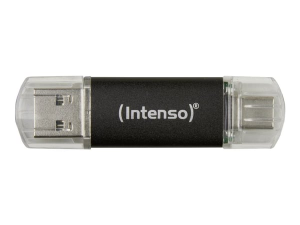 Intenso Twist Line - USB-flashstasjon - 64 GB - USB 3.2 Gen 1 / USB-C - antrasitt