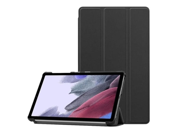 eSTUFF - Flipomslag til nettbrett - polyuretan, polykarbonat - sort - 8,7" - for Samsung Galaxy Tab A7 Lite