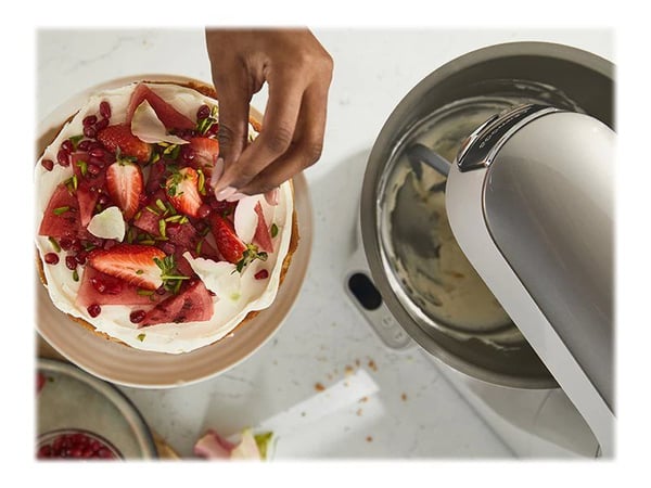 Kenwood Titanium Chef Baker KVC65.001WH - Kjøkkenmaskin - 1200 W - white/champagne cream