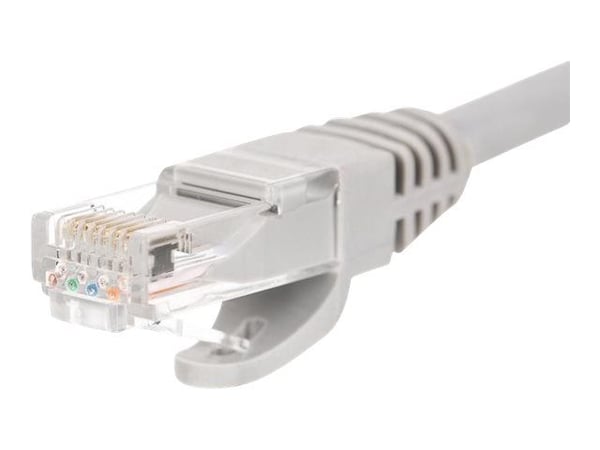 Netrack - Patchkabel - RJ-45 (han) til RJ-45 (han) - 5 m - UTP - CAT 5e - formet, knastfri - grå