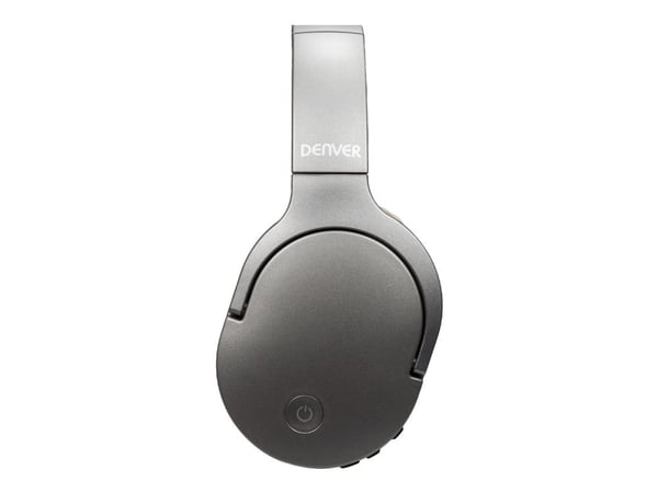 DENVER BTN-207 - Hodetelefoner med mikrofon - full størrelse - Bluetooth - trådløs, kablet - aktiv støydemping - 3,5 mm jakk - sand