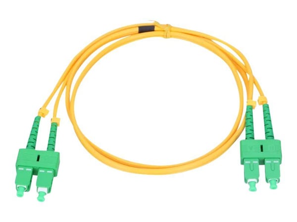 Extralink - Koblingskabel - SC/APC-enkeltmodus (hann) til SC/APC-enkeltmodus (hann) - 2 m - 3 mm - fiberoptisk - dupleks - G.657.A1