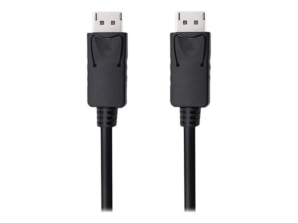 Qoltec - DisplayPort-kabel - DisplayPort (hann) til DisplayPort (hann) - DisplayPort 1.2 - 50 cm - 1080p-støtte, 5K 30Hz støtte - svart