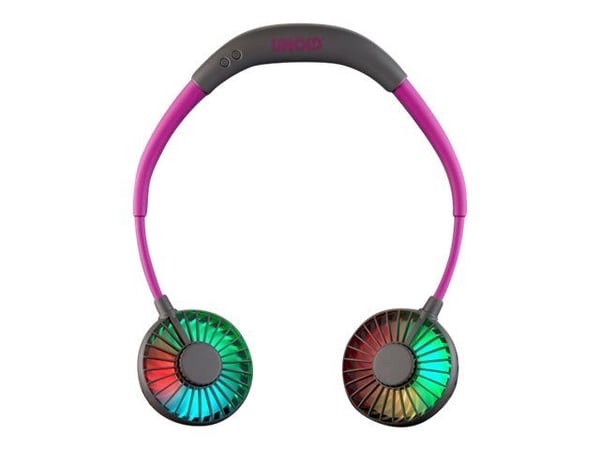 UNOLD Breezy - Kjølevifte - over nakken - USB - anthracite/purple