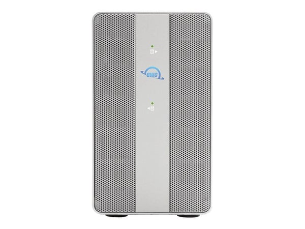 OWC Mercury Elite Pro Dual with 3-Port Hub - Harddiskarray - 2 brønner (SATA-600) - USB 3.2 Gen 2 (ekstern)