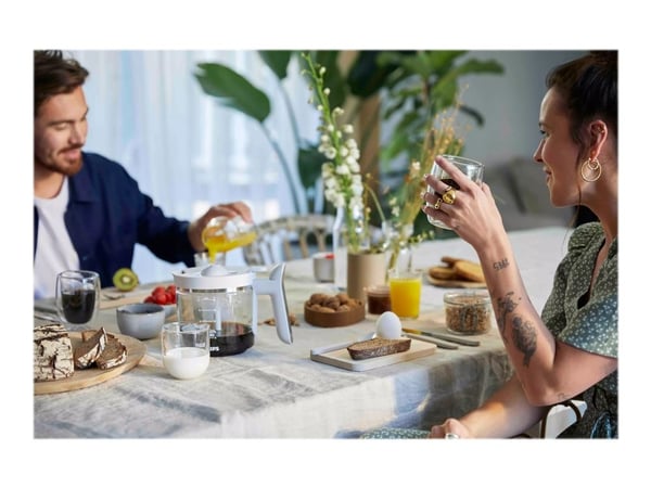 Philips Eco Conscious Edition HD5120/00 Suodatinkahvinkeitin, 1,2 litraa, Suodatinkahvinkeitin, 1,32 L, Jauhettu kahvi, 1000 W, Valkoinen