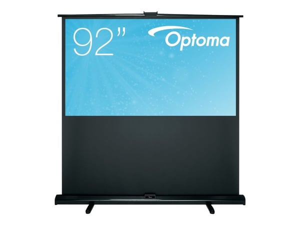 Optoma Panoview Pull Up DP-9092MWL - Projektorduk - 92" (234 cm) - 16:9 - Matte White - svart - för Optoma HZ40STx, UHD35x