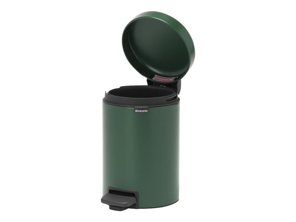 Brabantia newIcon - Soptunna - fliplock - 3 L - fotpedal - pinjegrön