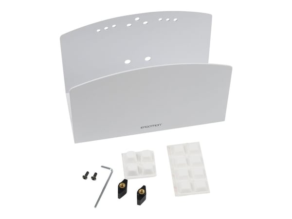 Ergotron Vertical Small CPU Holder - Monteringskomponent (CPU-holder, støtfanger) - stål - hvit - for P/N: SV42-8302-2