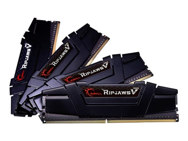 G.Skill Ripjaws V - DDR4 - sett - 128 GB: 4 x 32 GB - DIMM 288-pin - 2666 MHz / PC4-21300 - CL19 - 1.2 V - ikke-bufret - ikke-ECC - klassisk svart