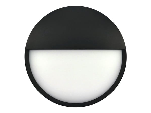 Nordtronic Zaira - Vegglampe - LED - 12 W - klasse F - 3000/4000 K - svart, RAL 9005