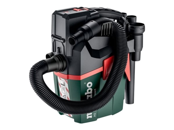 Metabo 602028850, Tynnyri-imuri, Kuiva ja märkä, Pölypussi, 6 L, Puhdas ilma, Suodatus