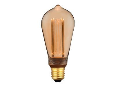 Eglo - LED-filamentlyspære - form: ST64 - E27 - 4.3 W (ekvivalent 20 W) - varmt hvitt lys - 1800 K