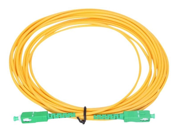 Extralink - Koblingskabel - SC/APC-enkeltmodus (hann) til SC/APC-enkeltmodus (hann) - 10 m - 3 mm - fiberoptisk - simpleks