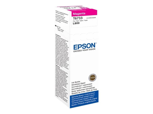 Epson T6733 - 70 ml - magenta - original - blekkpåfylling - for Epson L1800, L800, L805, L810, L850; EcoTank L1800