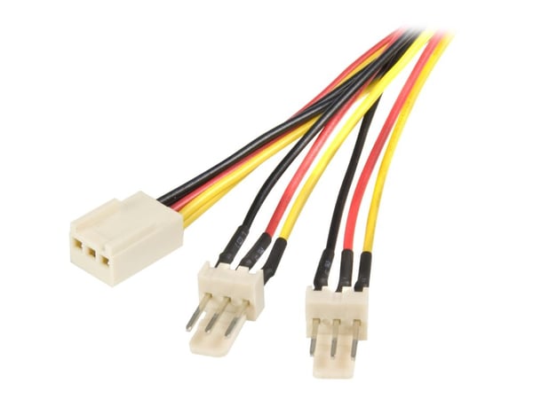 StarTech.com Strömsplitterkabel för TX3-fläkt, - Strömdelare för fläkt - 3 PIN intern effekt (hona) till 3 PIN intern effekt (hane) - 30 cm