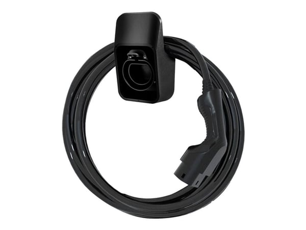 DELTACO e-Charge-kaapelinpidike latauskaapelille - Tyyppi 2 - Musta