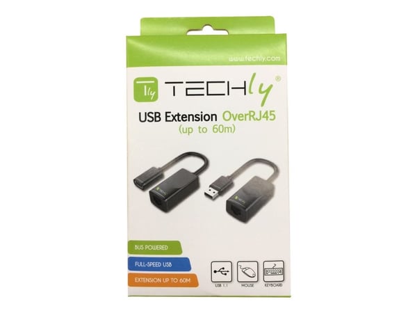 TECHly USB extender on Cat.5E/6 60m cable - USB-utvider - opp til 60 m