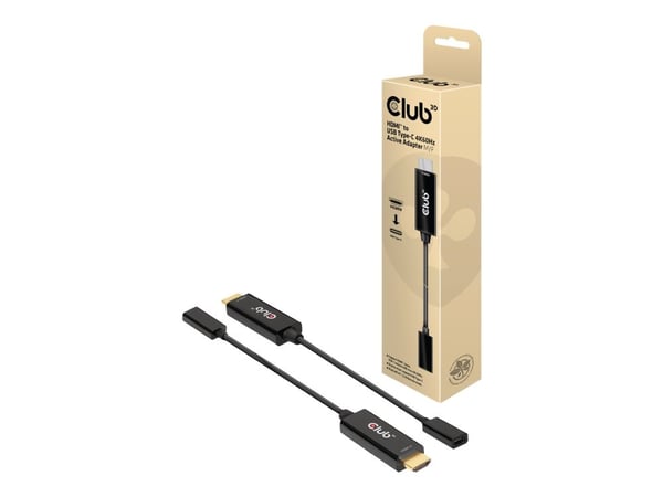 Club 3D - Adapterkabel - HDMI hann til USB-C hunn - 22 cm - aktiv, 4K 60Hz støtte