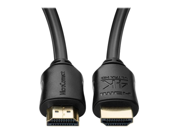 Microconnect MC-HDM19190.5V2.0, 0,5 m, HDMI-tyyppi A (vakio), HDMI-tyyppi A (vakio), 4096 x 2160 pikseliä, 3D, Musta
