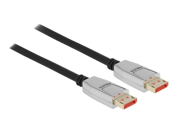 Delock - DisplayPort-kabel - DisplayPort (M) til DisplayPort (M) - DisplayPort 1.4 - 3.0m - støtter 8K UHD (7680 x 4320) - svart (87042)
