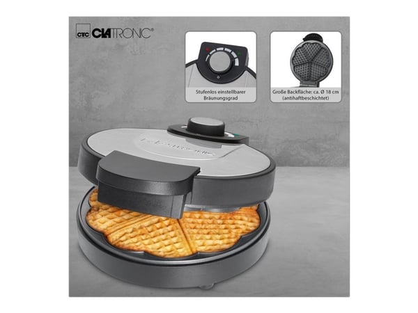 Clatronic WA 3492 - Vaffelmaskin - 1 kW
