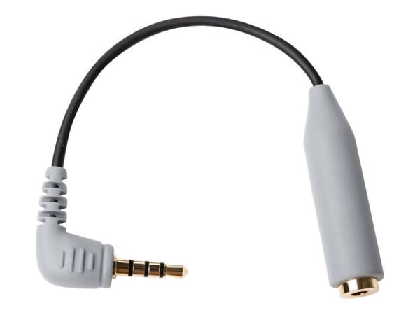 BOYA BY-CIP2 - Päälaitteen sovitin - 4-napainen ministik uros stereo-minijakki naarasliittimeen