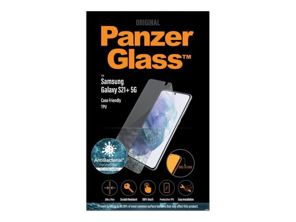PanzerGlass - Skärmskydd för mobiltelefon - film - CrystalClear - för Samsung Galaxy S21+ 5G