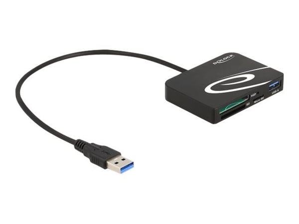 Delock - Kortleser (SD, microSD, XQD 2.0) - USB 3.2 Gen 1