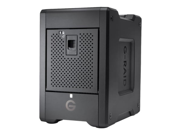 SanDisk Professional G-RAID SHUTTLE 4 - Harddiskarray - 80 TB - 4 brønner - HDD 20 TB x 4 - Thunderbolt 3, USB 3.1 Gen 2 (ekstern)
