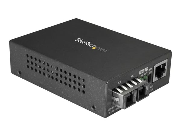StarTech.com Singlemode (SM) SC-kuitumuunnin 10/100/1000-verkkoon, 10km, Gigabit Ethernet, 1310nm, w/ Auto Negotiation, Gigabit Ethernet to Single ...