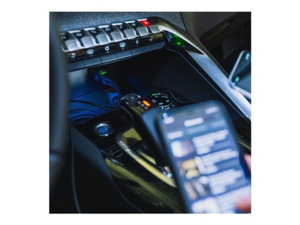 Green Cell PowerRide - Bilstrømadapter - 54 watt - 3 A - Apple Fast Charge, GC Ultra Charge, Huawei Fast Charge, QC 3.0, AFC - 3 utgangskontakter (...
